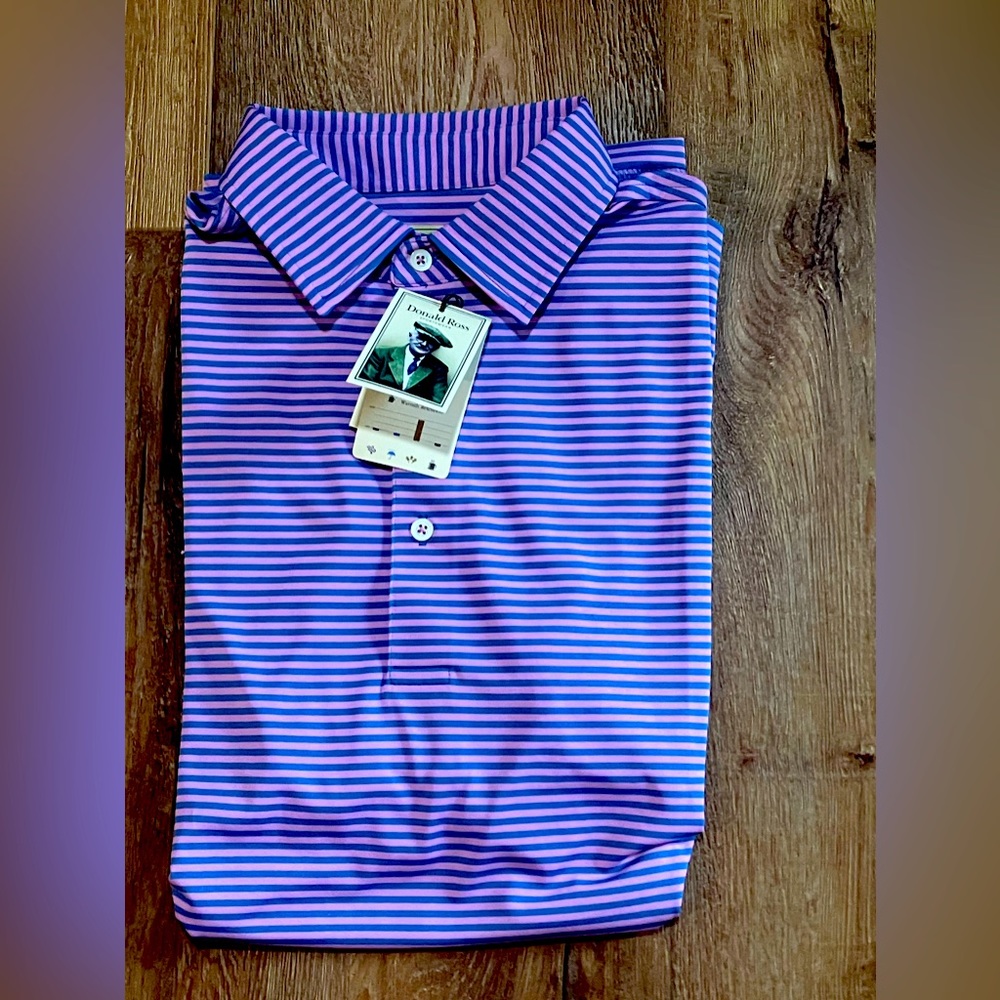 Brand new with tags, never worn Donal Ross Sportswear golf shirt, size M.